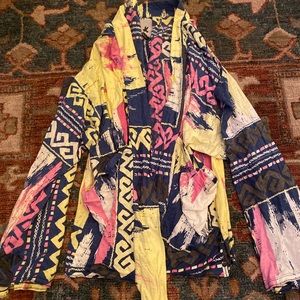 Kimono style wrap sweater